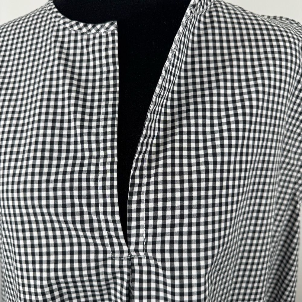 Pixie City to Sea Black and White Gingham Milton Dress Medium Women’s - Picture 8 of 11